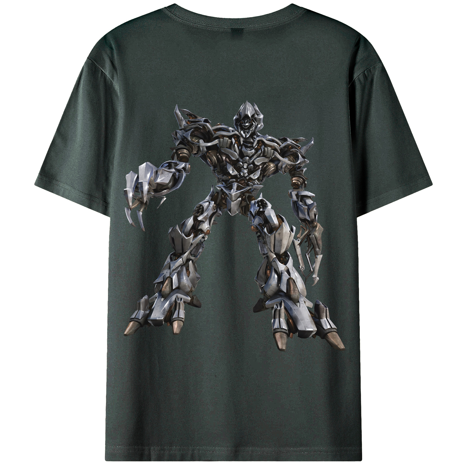 （画像用） Transformers トランスフォーマー 綿100％ メンズ半袖Tシャツ（バックプリント） 通気性